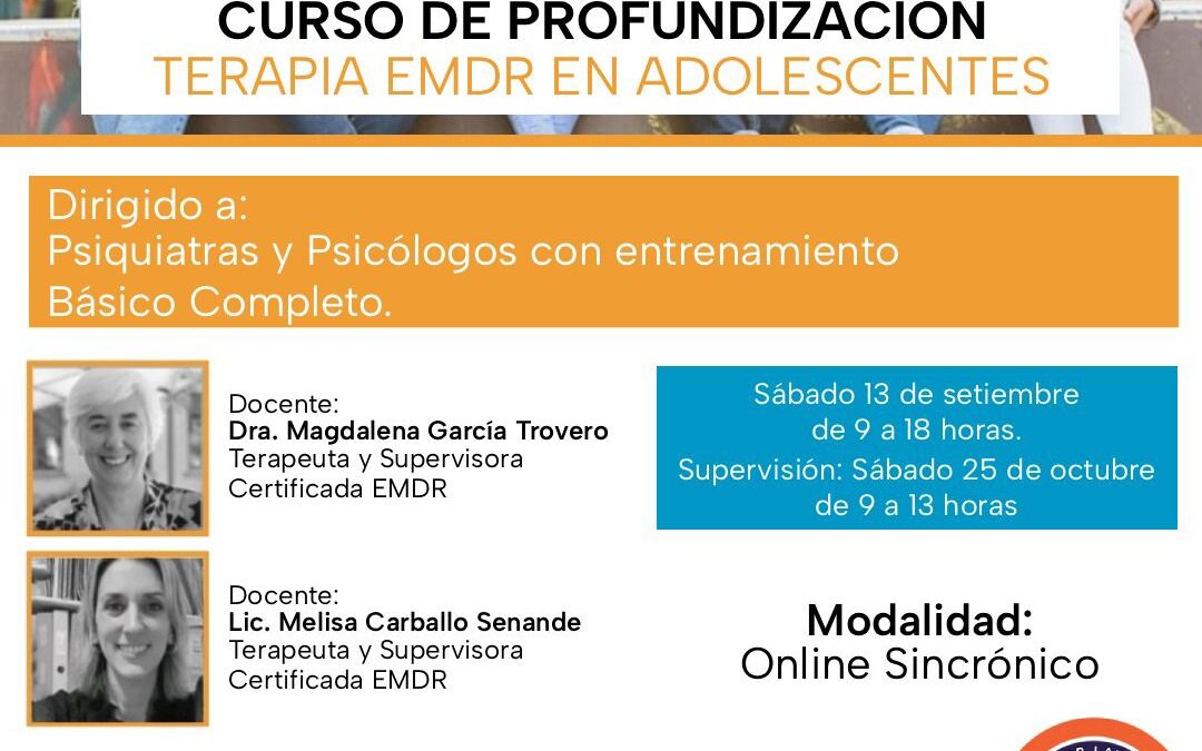 Curso de profundización: Terapia EMDR en adolescentes