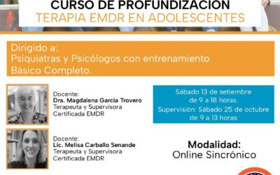 Curso de profundización: Terapia EMDR en adolescentes